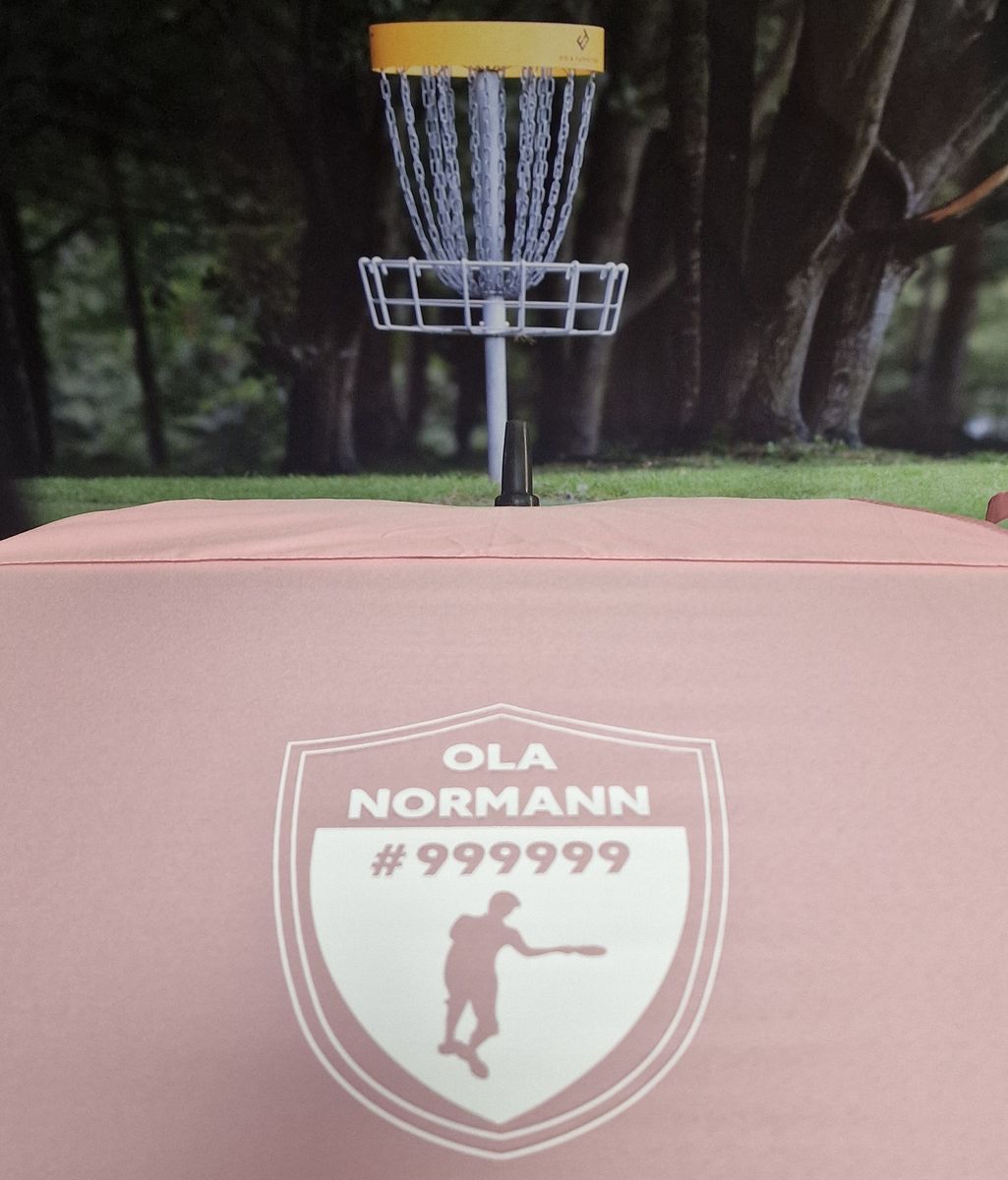 PARAPLY SQUARE MED EGET NAVN 2 SIDER